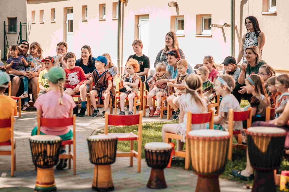 Hudební vystoupení v Bučovicích - bubny, boom whckers, perkuse